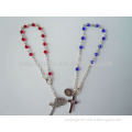 Religious Crystal Rosary Bracelet on chain